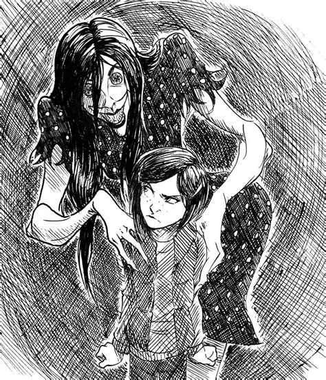 Inktober: Coraline and the Beldam by VanHeist on DeviantArt