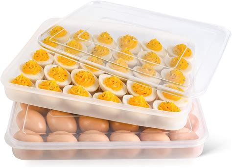 Amazon Hansgo Deviled Egg Carrier With Lid Pack Deviled Egg