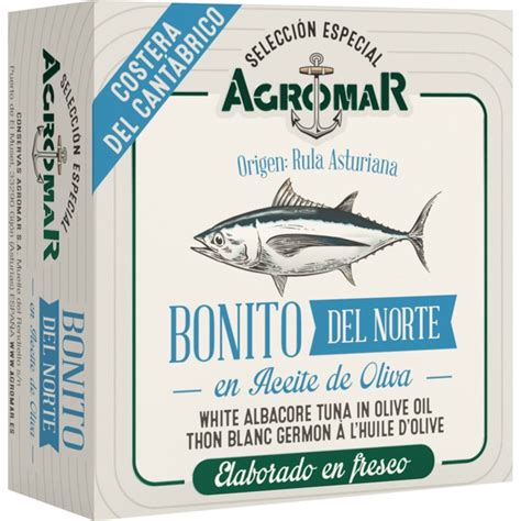 Agromar Bonito Del Norte En Aceite De Oliva Lata G Neto Escurrido