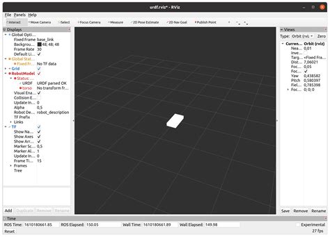 Robot Operating System How To Start The Robot Simulation Tool Rviz