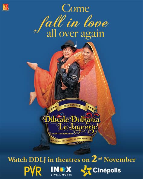 Dilwale Dulhania Le Jayenge (DDLJ) re-releasing on SRK's birthday - 2nd ...