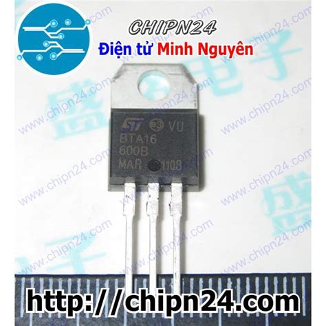 2 CON KT1 Triac BTA16 600B TO 220 16A 600V BTA16 600 BTA16