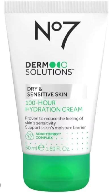 Boots No7 Derm Solutions 100 Hour Hydration Cream Suitable For Dry