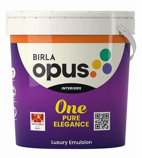 Birla Opus One Pure Elegance Emulsion Paint, Packaging Size: Bucket of 1 Litre at ₹ 1350/bucket ...