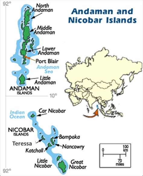 Andaman And Nicobar Districts Map