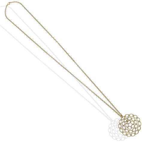 Collana Donna Boccadamo In Bronzo Dorato Con Pendente Circolare E