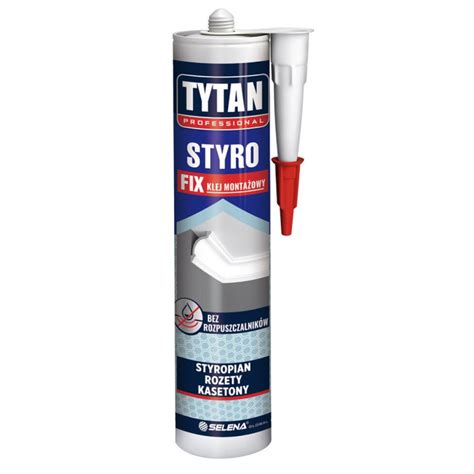 KLEJ MONTAŻOWY DO STYROPIANU 290ML BIAŁY MOCNY TYTAN PROFESSIONAL STYRO FIX