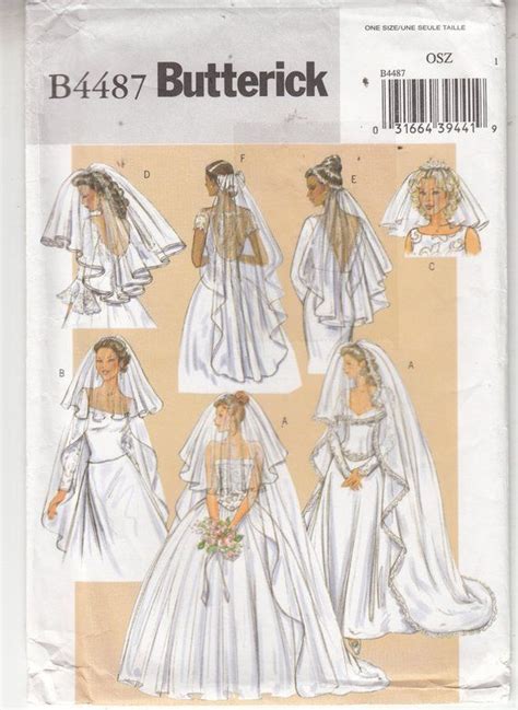 Butterick Bridal Veils Wedding Blusher Circular Floor Length