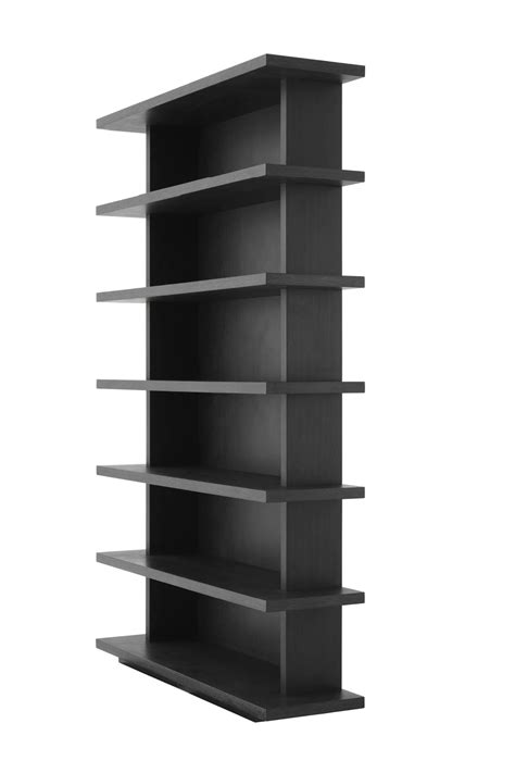 Charcoal Gray Oak Bookcase Eichholtz Malibu