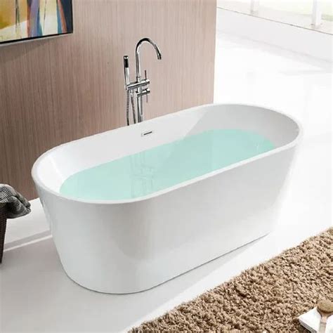 White Acrylic Bathtub For Bathroom X X Feet At In