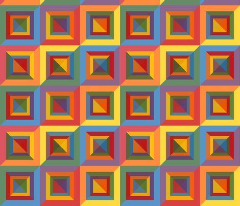 Bauhaus Color Study fabric - fair_mountain_arts - Spoonflower