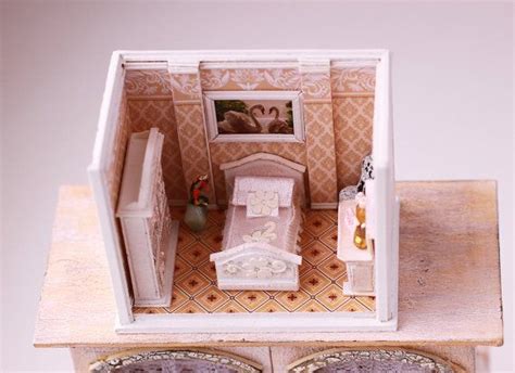 Dollhouse Miniature RoomBox Living Room Scale 1 12 Diorama