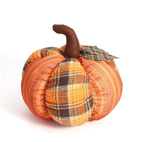 DomeStar Artificial Pumpkin Decoration 10 Inches Large Fake Pumpkin