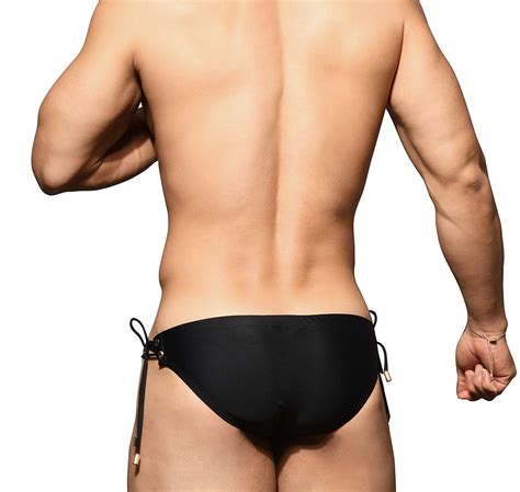 Andrew Christian Swim Brief Unleashed Side Lace Bikini Black