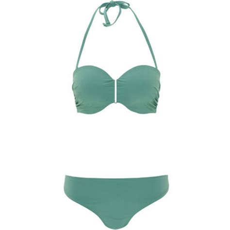 Desirée Bikini Soft Cups seitlich gerafft Metallschließe Neckholder