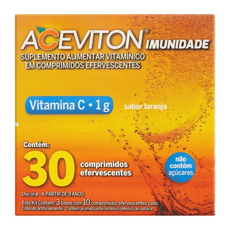 Vitamina C Aceviton G Cimed Comprimidos Efervescente Shopee Brasil