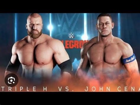 Wwe Triple H Vs John Cena Tournament Full Match Gameplay Wwe2k24 YouTube