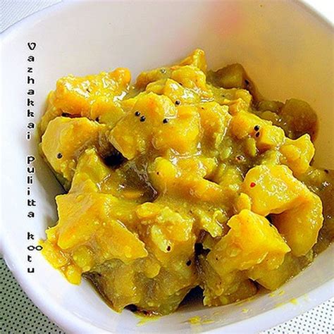 Vazhakkai Puliitta Kootu Raw Banana Kootu Kootu Recipes Kootu