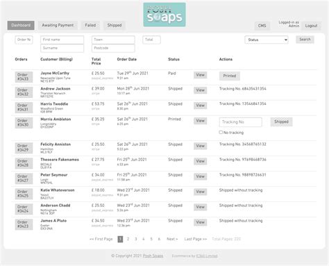 Work Order Management Dashboard