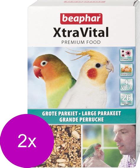 Beaphar Xtra Vital Grote Parkiet St Gr Vogelvoer Bol