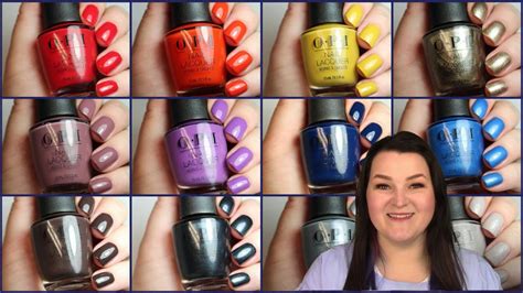 Opi Fall Wonders Collection Live Swatch Dupes Comparisons Youtube