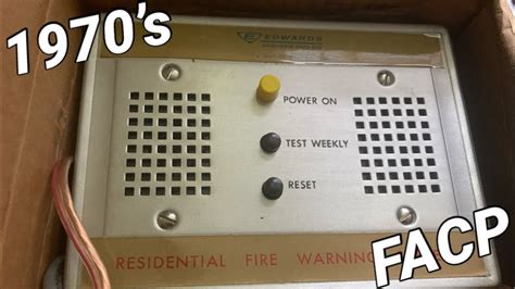 Vintage Edwards Home Fire Alarm System From The 1970s Youtube