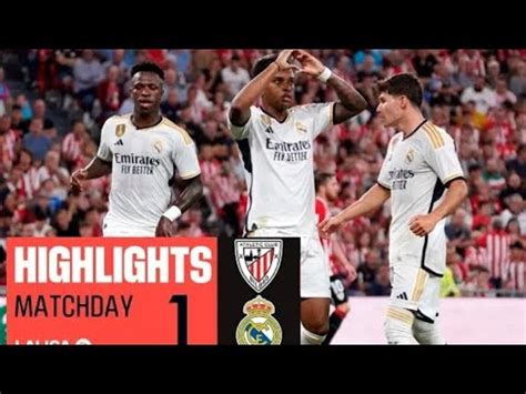 Athletic Club Vs Real Madrid 0 2 Resumen Y Goles La Liga 2023 24