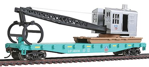 Walthers Flatcar With Logging Crane Ready To Run Union Pacific R