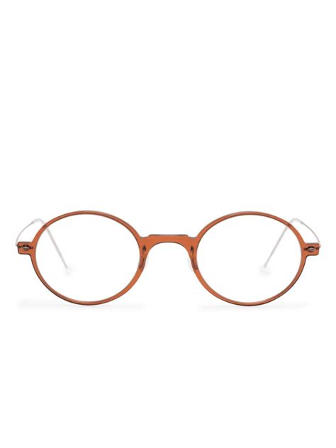 Lindberg Round Frame Glasses Farfetch