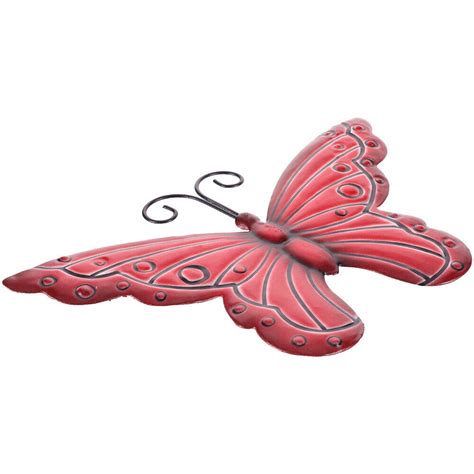 Wrought Iron Butterfly Wall Hanging Outdoor Metal Art Delicate EBay