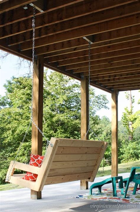 DIY 2x4 Porch Swing | Diy porch swing, Diy porch swing plans, Porch swing