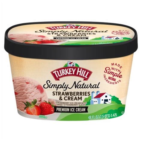 Turkey Hill® Simply Natural Strawberries And Cream Ice Cream 48 Fl Oz