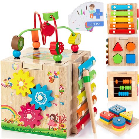 wooden educational toys  kids wooden rainbow set sensory wooden