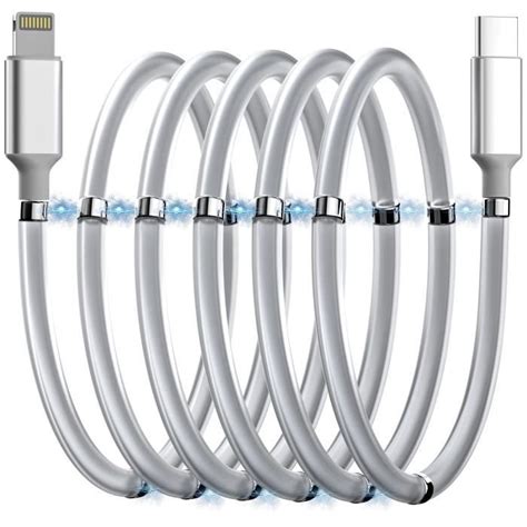 C Ble Magn Tique Usb C Vers Lightning Pour Iphone Type C Super Organis