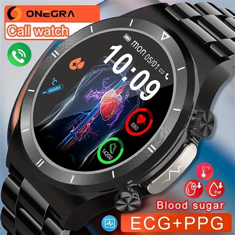 Nuevo Reloj Inteligente De Glucemia Ecg Ppg Para