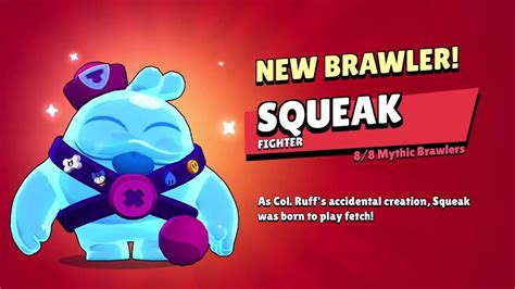 Squeak Unlock Animation Brawl Stars Youtube