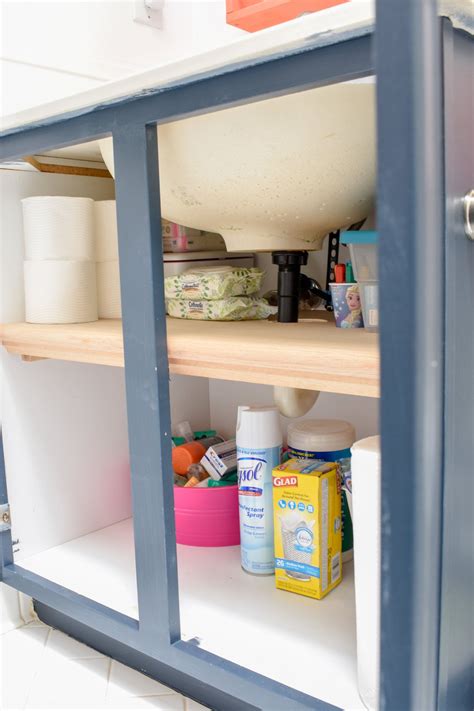 Bathroom Organizing Diy Under Cabinet Bathroom Storage T Moore Home