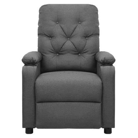 Fauteuil Releveur Inclinable De Massage Gris Clair Tissu S4865