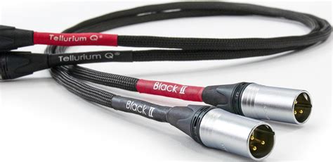 Tellurium Q Black Ii Xlr Xlr Interconnect Cables Pair Hi Fi Heaven