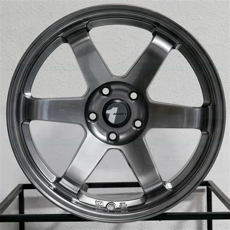 17x8 Avid1 Av06 Av 06 4x100 35 Hyper Black Wheels Rims Set4 Wheels