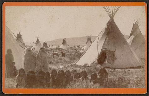 Arapaho Camp 1885 Native American Print Native American Tribes