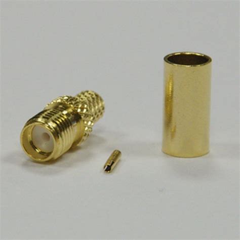 Pack Of 10 SMA Female Crimp Connector RG58 Wifi Antennas Co Uk