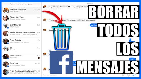 Como BORRAR Todos Los MENSAJES En FACEBOOK Messenger