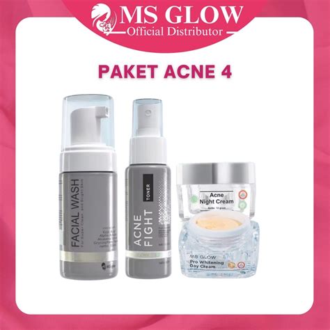 Jual Ms Glow Paket Wajah Kecantikan Whitening Acne Luminous