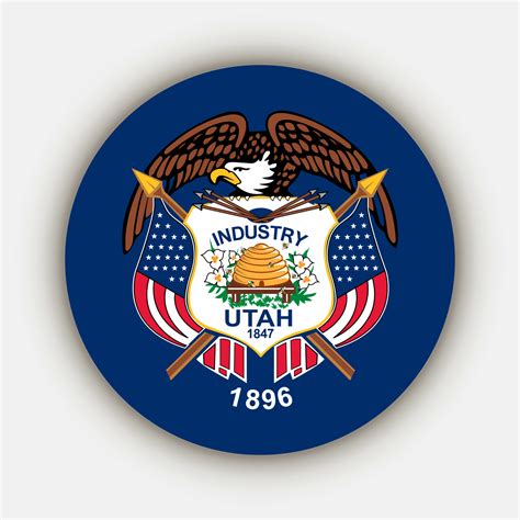 Utah State Flag Vector Illustration 21823040 Vector Art At Vecteezy