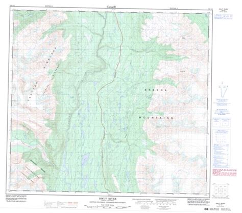 Iskut River Bc Maps Online Free Topographic Map Sheet 104g01 At 150000