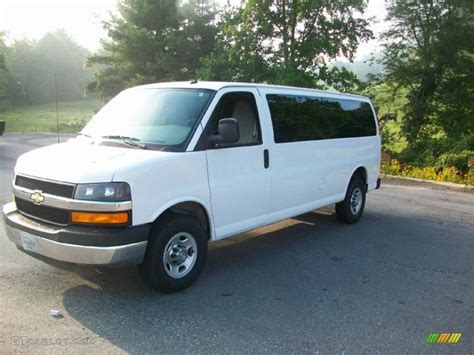 2011 Summit White Chevrolet Express LT 3500 Extended Passenger Van