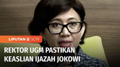 VIDEO Ijazah Presiden Jokowi Digugat Rektor UGM Pastikan Keaslian