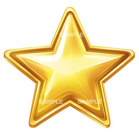 Gold Star Clipart PNG Format - Etsy