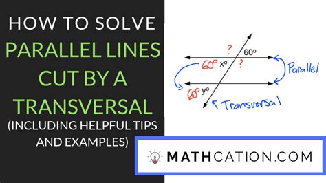 Parallel Lines Cut By A Transversal Worksheet Examples And Notes Worksheets Library